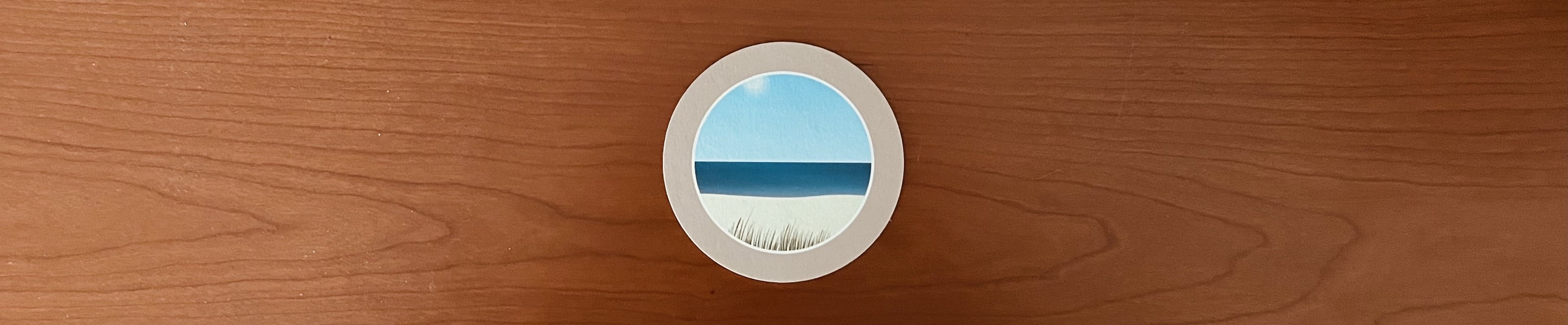 Coaster on table