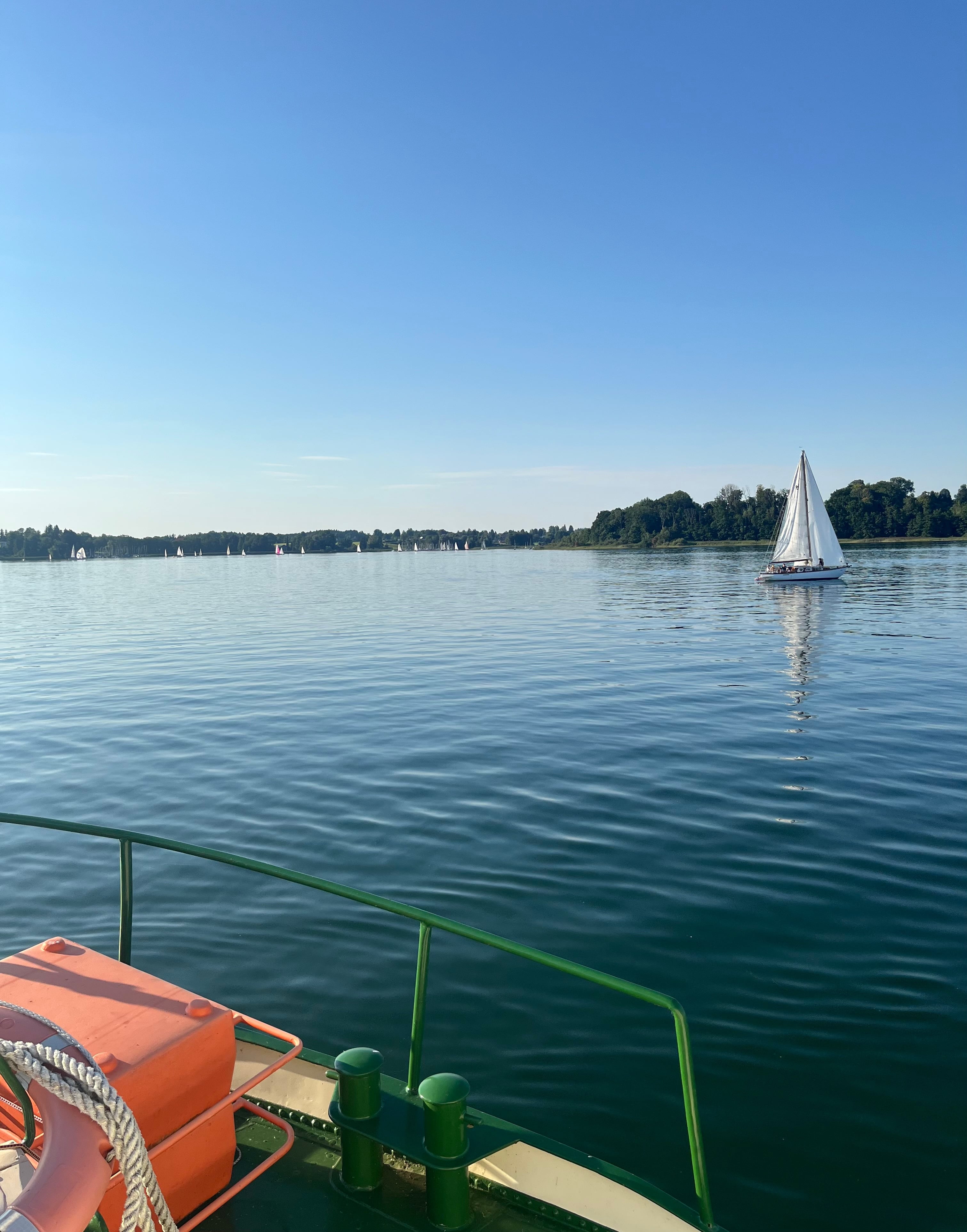 Sailboat on the Chiemsee lake